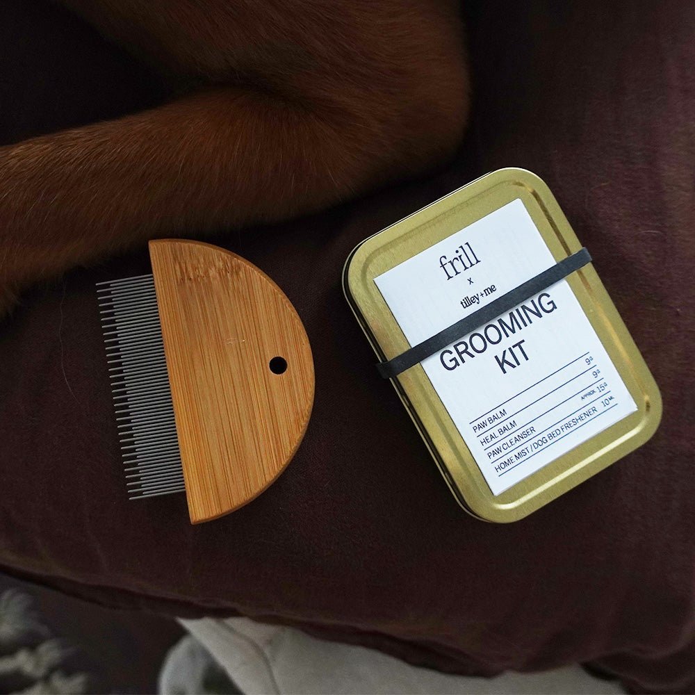 Tilley + Me Bamboo Flea Comb for Dogs & Cats – Gentle & Eco-Friendly