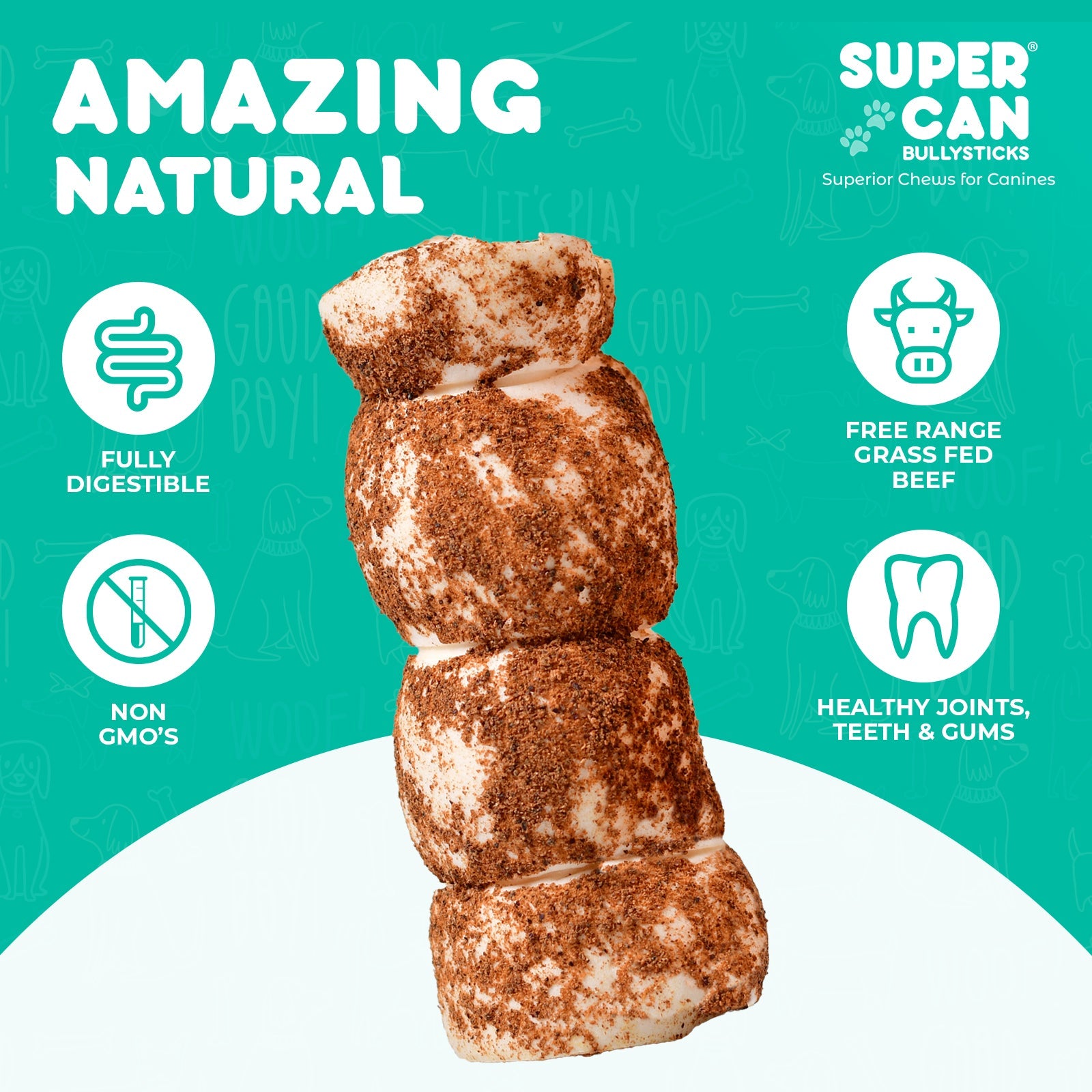 3"- 5" Liver Dusted Cheek Rolls 10 pcs bag