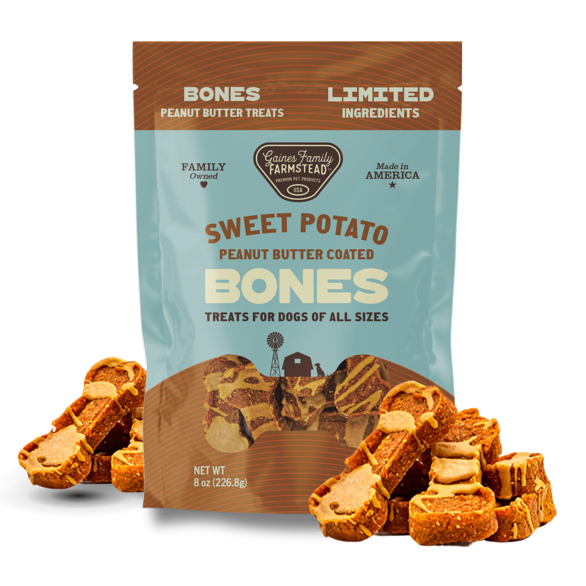 Peanut Butter Sweet Potato Bones